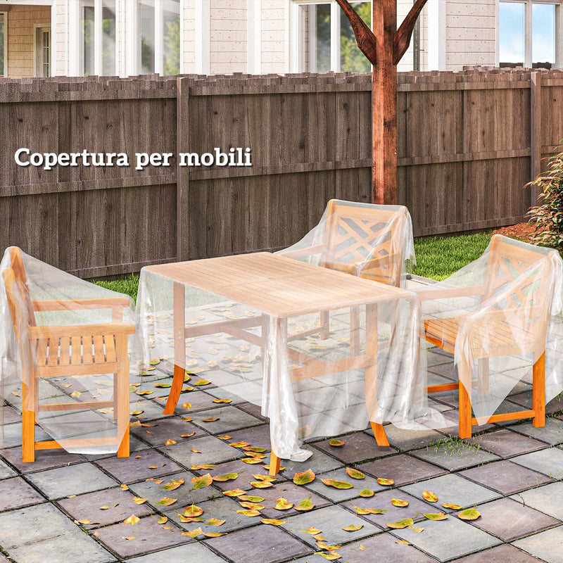 Copertura di Ricambio per Serra a Tunnel 6x10 m in PP Anti UV e Impermeabile Trasparente   