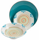 Servizio Piatti 18 Pezzi in Gres Villa d'Este Home Tivoli Baita Fiorito Multicolor