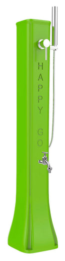 Mini Doccia Solare da Giardino Lavapiedi Miscelatore e Doccetta Mobile Arkema Happy Go Verde chiaro