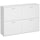 Range-chaussures gain de place capacité 24 paires en bois blanc 120x24x81 cm