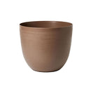 Vaso Rotondo Indoor e Outdoor Tera con Riserva D'acqua Over Sand Ø38 cm in Plastica Sabbia 