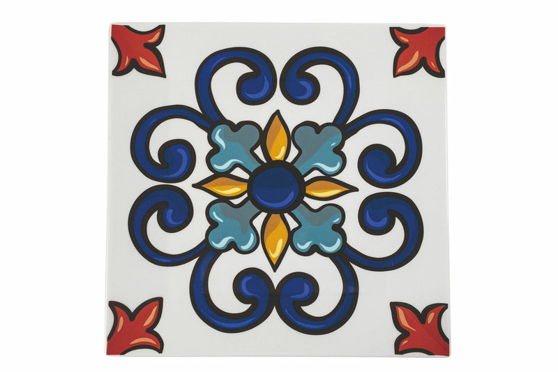 Set 6 Piatti Piani Quadrato in Porcellana 30 cm Villa d'Este Home Tivoli Barrio