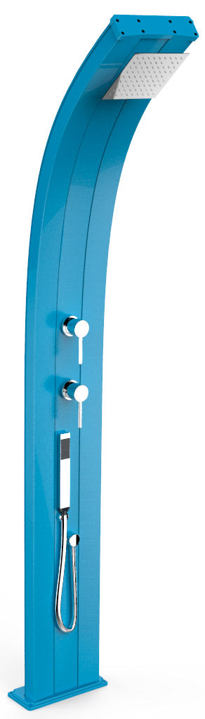 sconto Doccia da Esterno Giardino Miscelatore e Doccetta Mobile Arkema Dada Blu