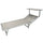 Bain de soleil de jardin en aluminium écru Soriani Riccione
