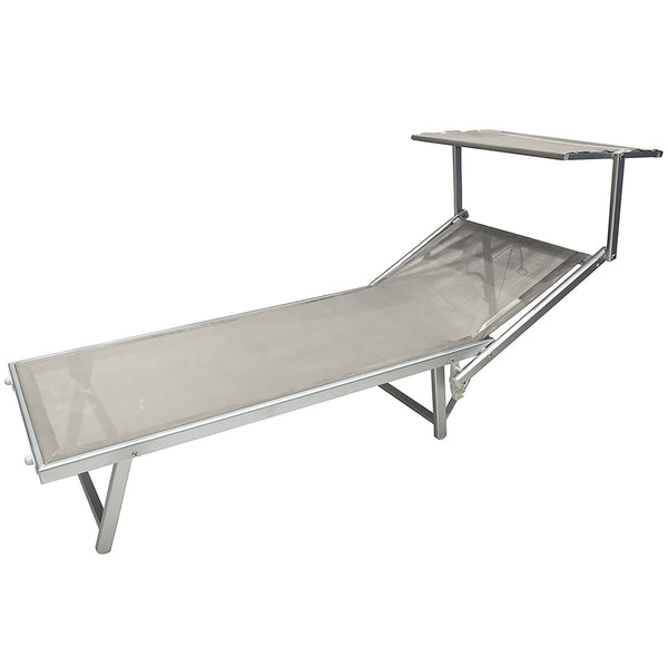 Bain de soleil de jardin en aluminium écru Soriani Riccione prezzo