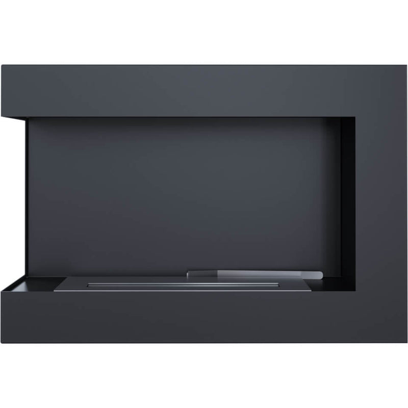 Camino a Bioetanolo da Incasso 70x48 cm Flig Tampa Nero Angolo a Sinistra