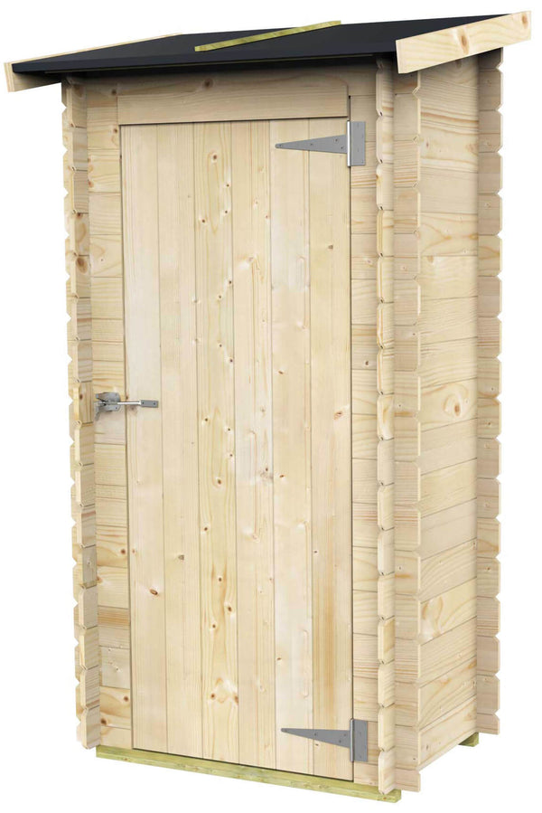prezzo Abri de jardin pour outils 94x64 cm avec porte aveugle simple en bois naturel