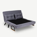 Divano letto matrimoniale pieghevole Sando grigio