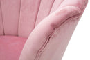 Poltrona Vienna Rosa 85x70x88 cm Spugna e Tessuto e Metallo Rosa e Oro