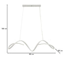Lampadario LED Uter Bianco 80x20x120 cm in Alluminio e Ferro e PVC Bianco      