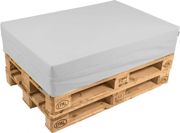 acquista Coussin Palette 120x80 cm en Simili Cuir Pomodone Blanc