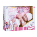 Bambola Bebè Neonato con Pigiama Rosa 36cm JC Toys