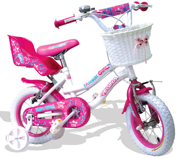 sconto Kidfun Regina Fashion Girl Blanc Vélo pour Filles 14" 2 Freins
