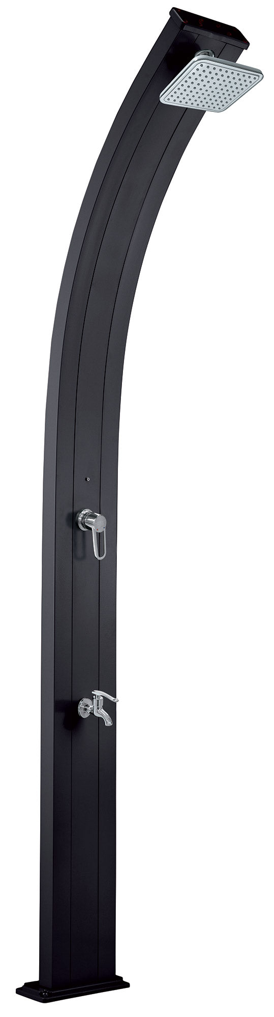 sconto Douche Solaire de Jardin 30L Anthracite Mitigeur et Lave pieds