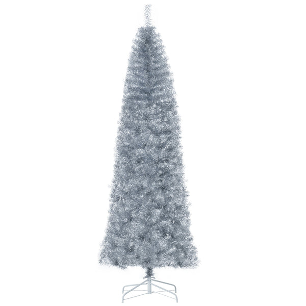 acquista Sapin de Noël Artificiel 210 cm Branches Argent 818
