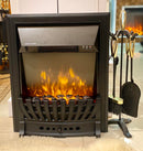 Camino Elettrico da Incasso 59,2x48,2x13 cm Effetto Fiamma 2000W Pluton Nero