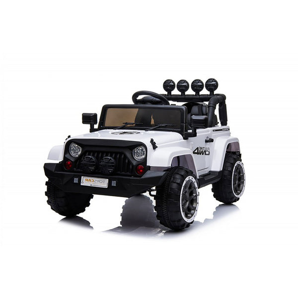 acquista Macchina Elettrica per Bambini Fuoristrada Adventure 12V con Telecomando Bianco