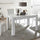 Table extensible 137/185x79x90 cm Jasna blanc