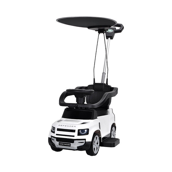 Macchina Cavalcabile 86x44x98 cm per Bambini con Maniglione e Cappottina Removibile con Licenza Land Rover Bianco sconto