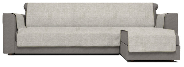 online Housse de canapé en polyester avec péninsule droite beige Différentes tailles