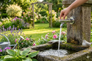 Rubinetto a Pulsante per Fontana da Giardino in Ottone Cromato Belfer RUB/021C