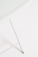 Set Tavolo e 2 Sedie da Giardino in Acciaio Yvonne Bianco