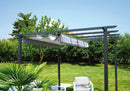 Pergola da Giardino in Alluminio 3X3m Vorghini Chains Antracite e Grigia