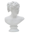 Scultura Roman Woman 21,5x14,5x34 cm in Poliresina Bianco