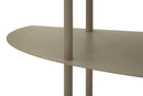 Console Saturno Tortota 90x28x81 cm in Metallo Grigio tortora      