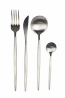 Servizio Set di Posate 24 Pezzi in Acciaio Silver Opaco Villa d'Este Home Tivoli Preciosa