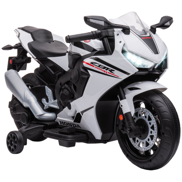 Moto Elettrica per Bambini con Licenza Honda CBR 1000RR 6V Velocità 3km/h Bianco acquista