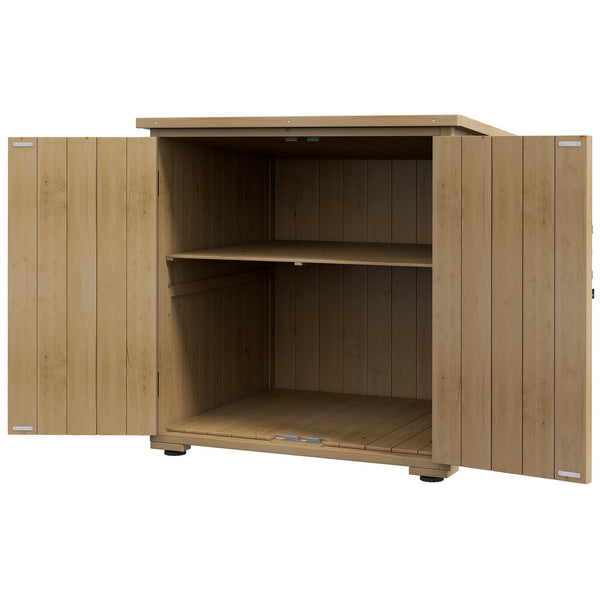 sconto Armadio da Esterno con Ripiano Interno 77.5x88x90 cm in Legno di Abete