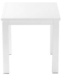 Tavolino da Giardino 48,5x48,5cm in Alluminio Boston Bianco