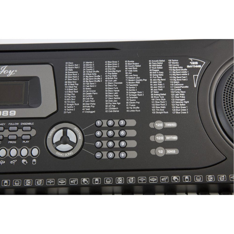 Tastiera Elettronica 61 Tasti Piano Digitale 255 Ritmi 255 Toni Kooper  Nera