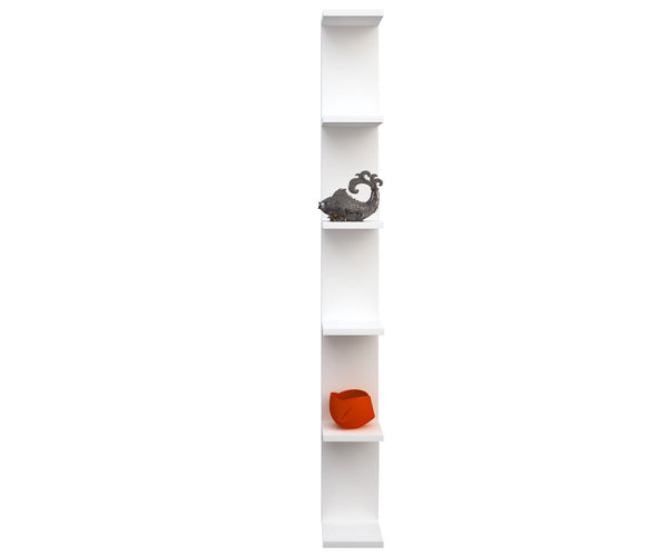 prezzo Bibliothèque 6 Étagères en Mélamine 18x21,8x160cm TFT Sc Blanc