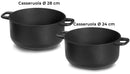 Batteria di Pentole 7 Pezzi in Alluminio Pressofuso Antiaderente Olympia Supreme Big