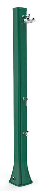 Doccia Solare da Giardino 40L Miscelatore e Lavapiedi Arkema Big Happy Five Verde Scuro