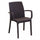 Chaise indienne 57x59x86 h cm en osier marron
