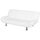 Divano Letto Prontoletto Zeus Rivestimento in Similpelle Bianco