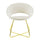 Fauteuil rembourré 66x65x68 cm en tissu effet velours beige