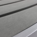 Sedia Barbados Impilabile 54x54x84 h cm in Alluminio Grigio