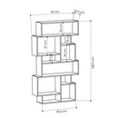 Libreria Moderna 96x25,5x168,5 cm in MDF Karmato Antracite