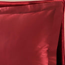 Set Lenzuola Matrimoniale Sopra Sotto e Federe Tinta Unita Garrini Clarice Bordeaux