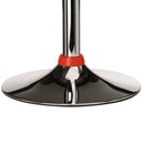 Sgabello Cucina Regolabile in Acciaio e ABS Seduta Girevole Rosso Casa Bar