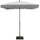 Parasol de jardin 210x130 cm Mât Ø27 mm en Acier Gris Maffei Novara