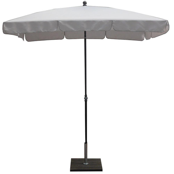 Parasol de jardin 210x130 cm Mât Ø27 mm en Acier Gris Maffei Novara sconto