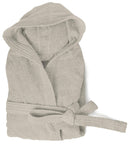 Accappatoio in Spugna 100% Cotone Tortora Taglia S/M
