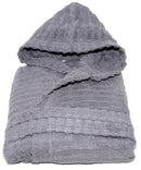 Accappatoio in Spugna 100% Cotone Sally Horizon Grigio Scuro