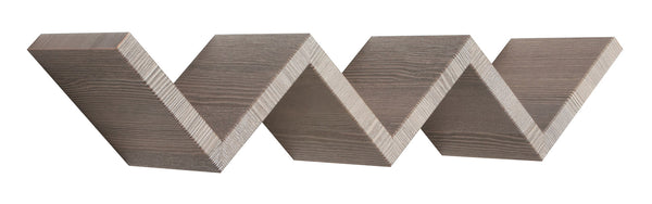 Etagère murale bibliothèque Zigzag 56x15,5 cm en panneaux de fibres de chêne Saetta Moka prezzo