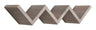 Etagère murale bibliothèque Zigzag 56x15,5 cm en panneaux de fibres de chêne Saetta Moka